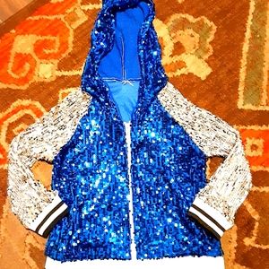 Womens Bling zip up hoodie